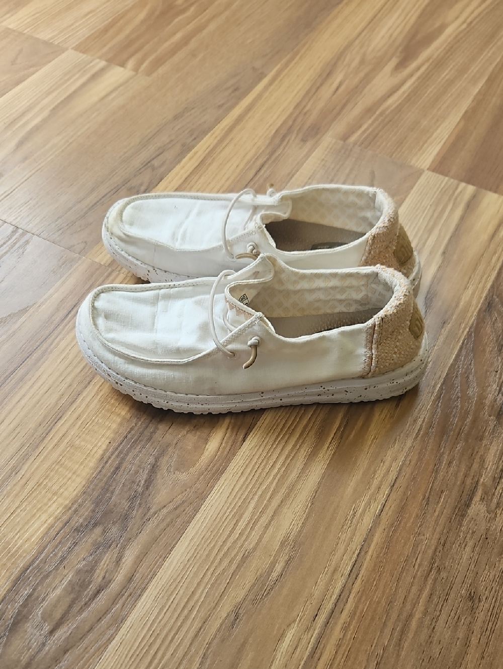 Hey Dude Wendy Chambray Woven White Sand